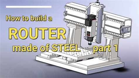 cnc router gantry|DIY CNC Router Build; Fixed Gantry, Steel .
